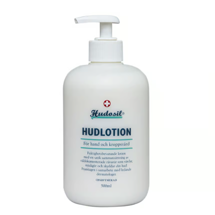 Hudosil Skin Lotion Pump Bottle Unscented 500 ml