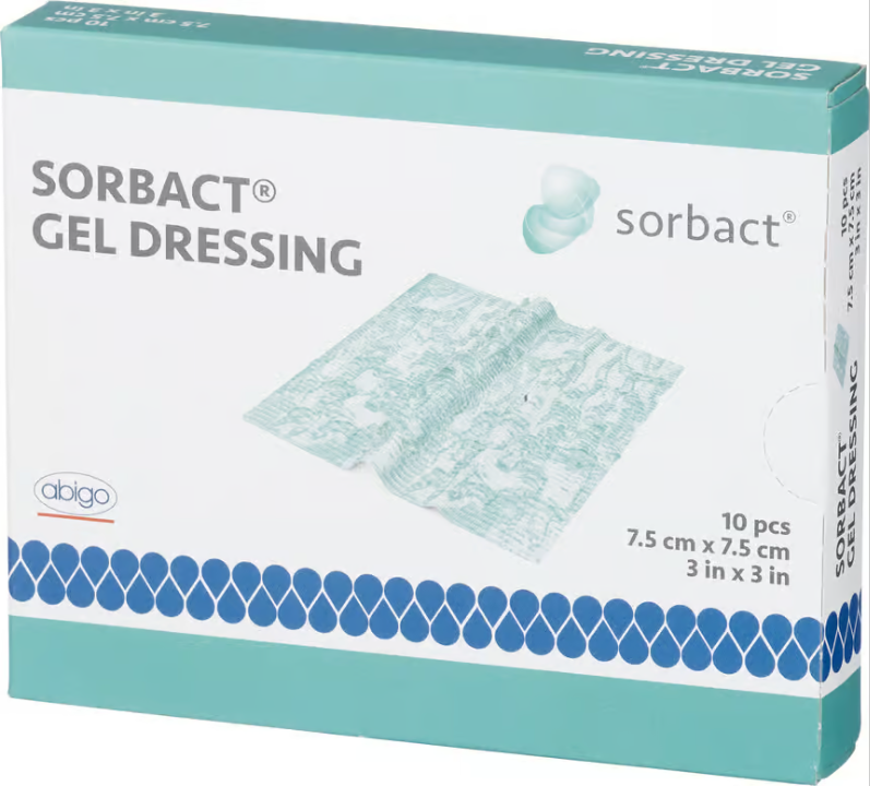 Sorbact Gel Dressing 7.5 x 7.5 cm 10 pcs