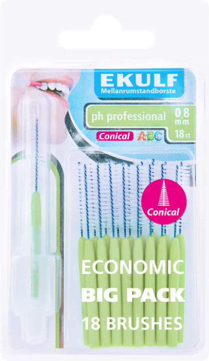 EKULF PH Professional Conical 0.8 mm 18 pcs