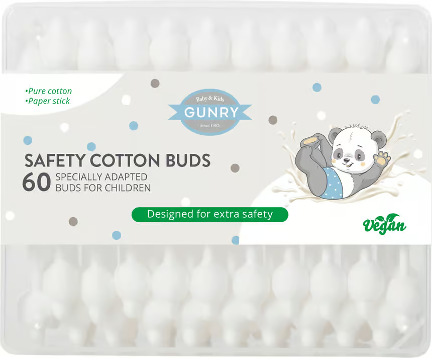 Gunry Baby Cotton Swabs 60 pcs