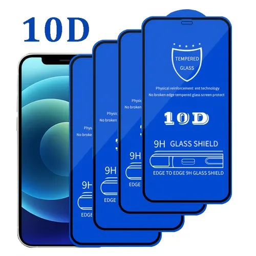 4pcs 10D Tempered Glass Film For Iphone 14/13/12 Pro Max ,Glass Screen Protector