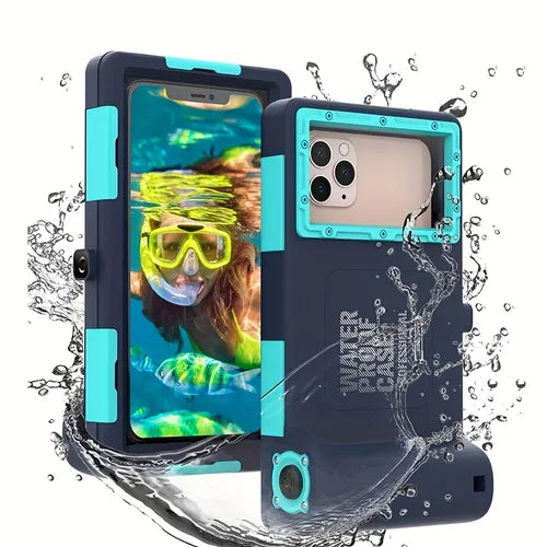 Waterproof Diving Swimming Phone Protective Case IOS Android Diving Case 360 Protective Cover Snorkeling Phone Case For IPhone 11/11pro/12/12pro/13/13pro/14