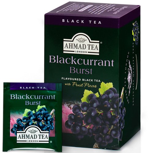 Ahmad Black Fruit Tea. Blackcurrant Burst 20 teabags