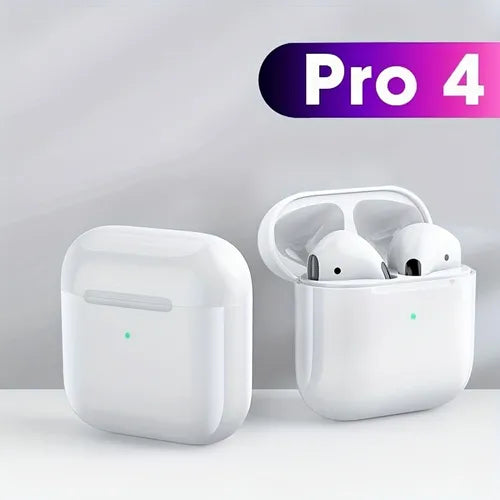 2023 New Pro4 Tws Waterproof In-Ear Hi-fi Stereo Wireless Earbuds Sports Life Headphones Gaming Headset For Iphone/Android,200mAh Charger Case,(30mAh*2 Earbuds). Best Gifts For Man?Women.