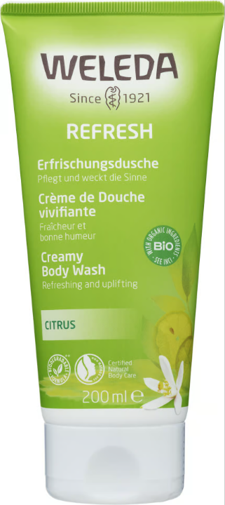 Weleda Refresh Citrus Creamy Body Wash 200 ml