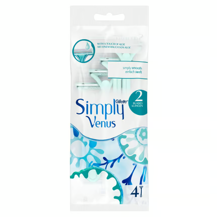 Gillette Simply Venus 2 Disposable Razors for Women 4 s