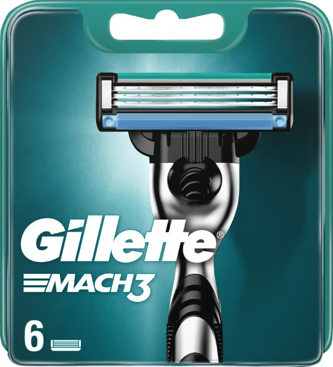 Gillette Mach3 Razor blades 6 pcs