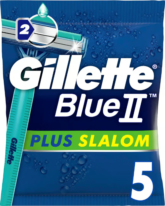 Gillette Blue 2 Plus Slalom Disposable Razors 5 pcs