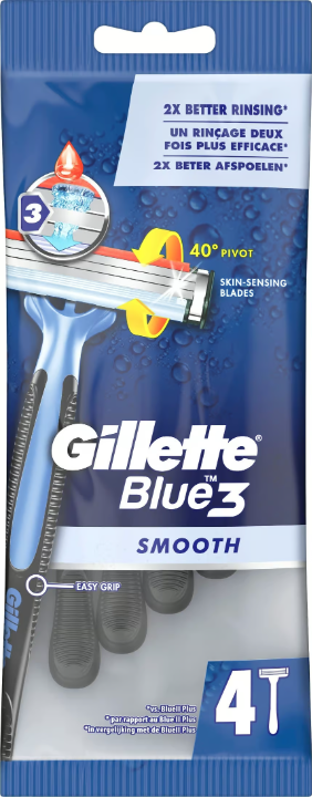 Gillette Blue3 一次性剃须刀 4 件装