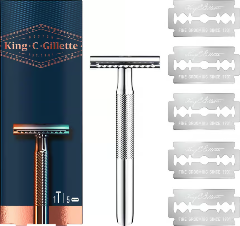 King C. Gillette Double Coated Safety Razor 1 pc