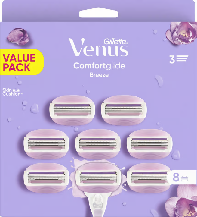 Gilette Venus Comfortglide Breeze 剃须刀刀片 8 片装