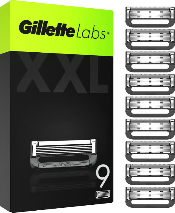 Gillette Labs 剃须刀片补充装 9 件装