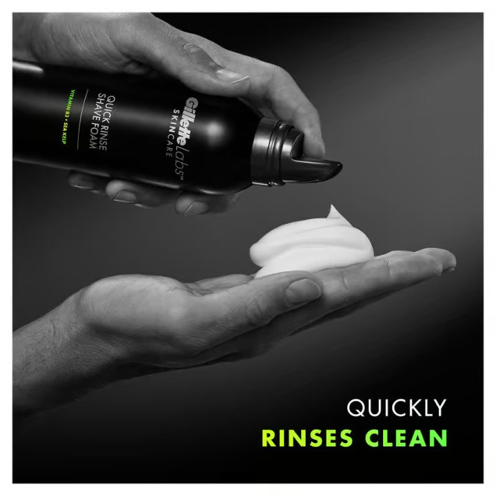 Gillette Labs Quick Rinse Shaving Foam 240ml