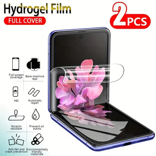 2pcs Hydrogel Soft Film Screen Protector For Samsung Galaxy Z Flip 4 / Z Flip 3 5G Flip3 Flip4 ZFlip ZFlip3 ZFlip4