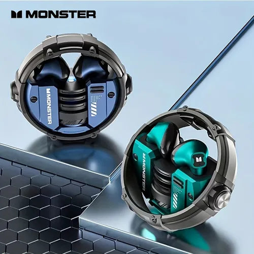 Monster XKT10 TWS صوت HIFI لاسلكي مع ميكروفون سماعات موسيقى رياضية هدية لعيد الميلاد/عيد الفصح/الصبي/الصديقات