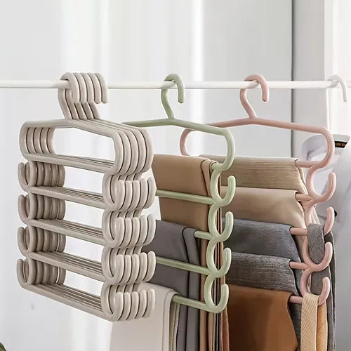 1pc Multifunctional Hanger, Pants Rack, Tie Storage Rack, Belt Storage Rack, Scarf Storage Rack, Household Multi-purpose Drying Rack, 15.1*13.5in