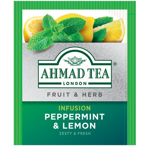 Ahmad Herbal Tea. Peppermint & Lemon 20 teabags