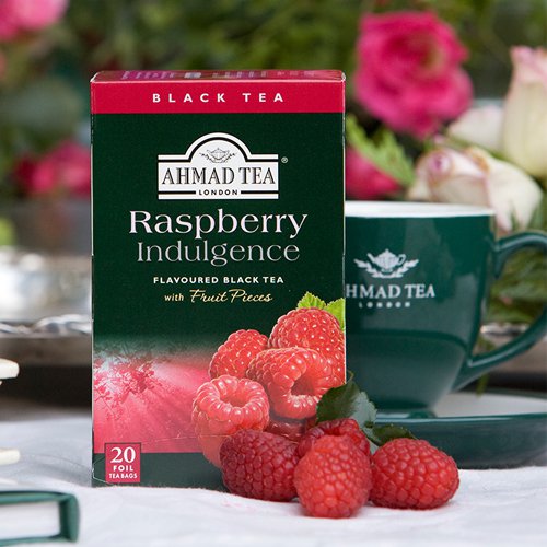 Ahmad Black Fruit Tea. Raspberry Indulgence 20bags