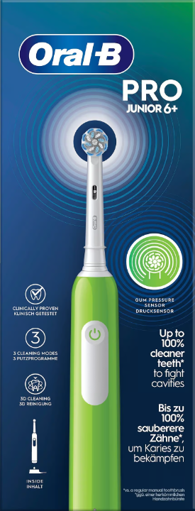 Oral-B Junior Electric toothbrush for children +6 years Green 1 pc