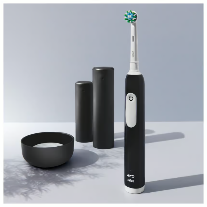 Oral-B Pro 1 Black electric toothbrush, 2 heads