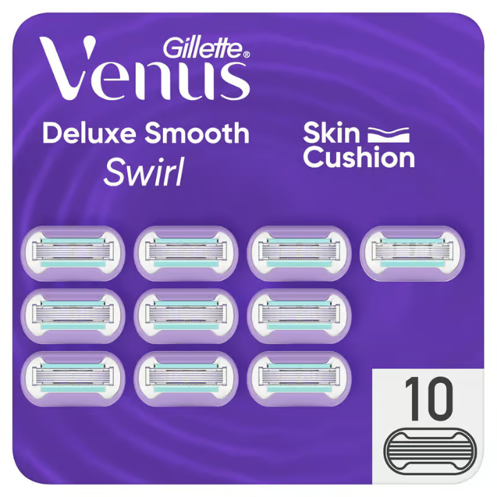 Gilette Venus Deluxe Smooth Swirl Razor Blade 10 pcs