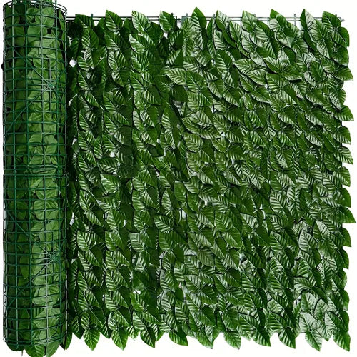 1pc, Artificial Hedge Faux Ivy Fence Privacy Screen Fake Leaf Balcony Fencing And Vine Greenly UV Wall Decore Outdoor Garden Decoration