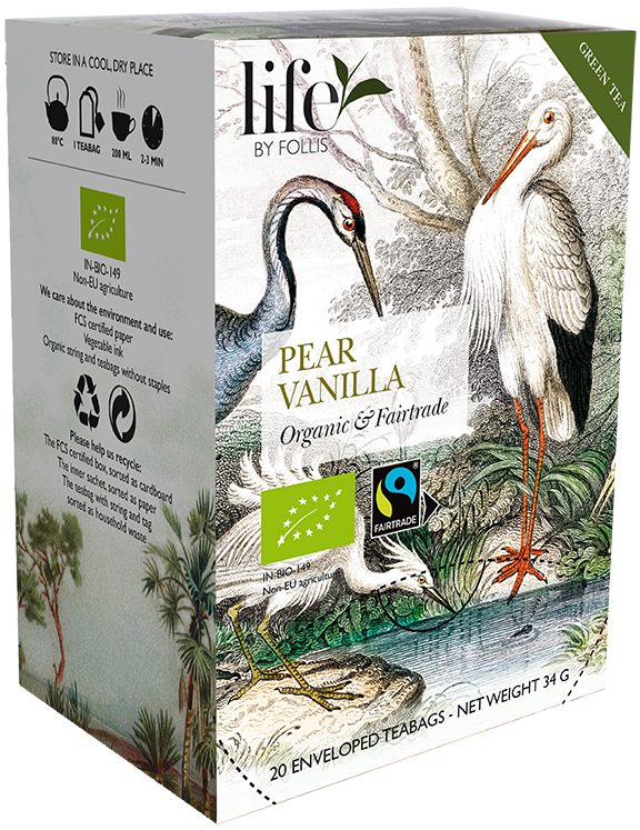 Pear vanilla Green tea Rooibos Life by Follis 20 Teabags