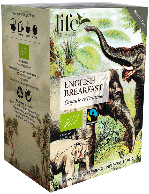 English Breakfast Black tea Life by Follis 20 Teabags