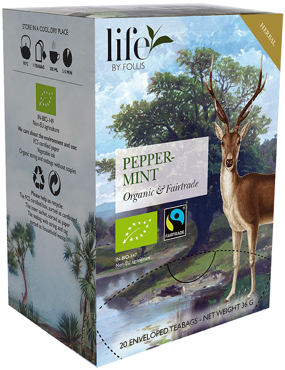 Peppermint Herbal tea Life by Follis 20 Teabags