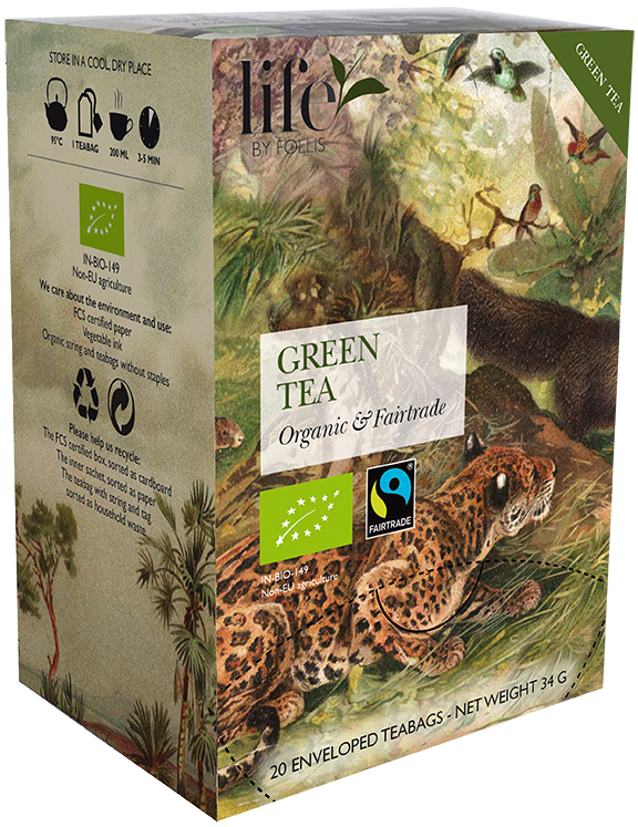 Neutral Green tea Life by Follis 20 Teabags