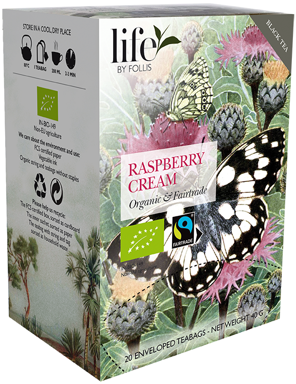 Raspberry cream Black tea Life by Follis 20 Teabags