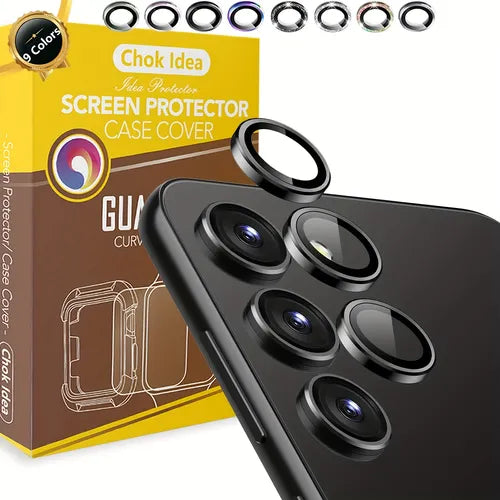 Chok Idea 7.62 Cm 1 Glass Camera Insurance Lens Protector For Samsung Galaxy S23 / S23+, Easy Installation Tray,9H Anti-Scratch Protective Lens