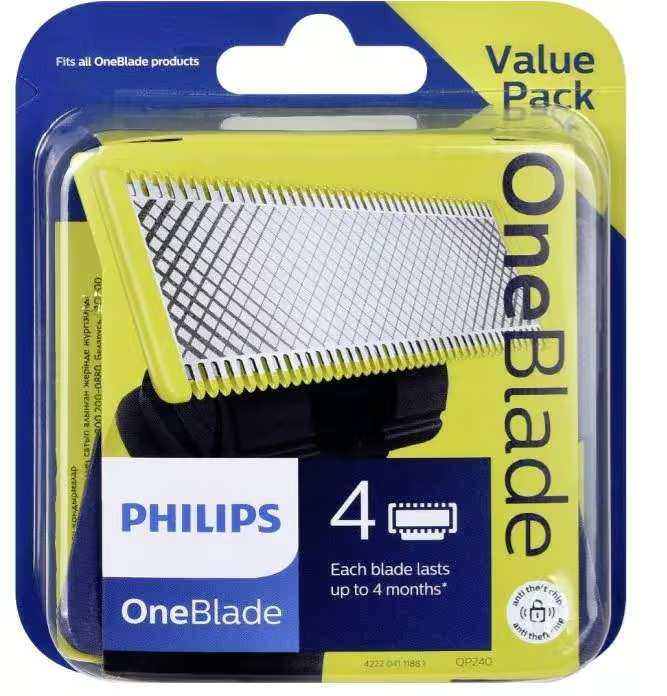 Philips OneBlade QP240 Replacement razor blades 4 pcs