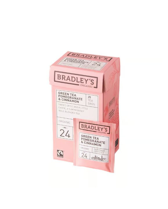 Bradley's Organic Green Tea Pomegranate & Cinnamon | Apohem