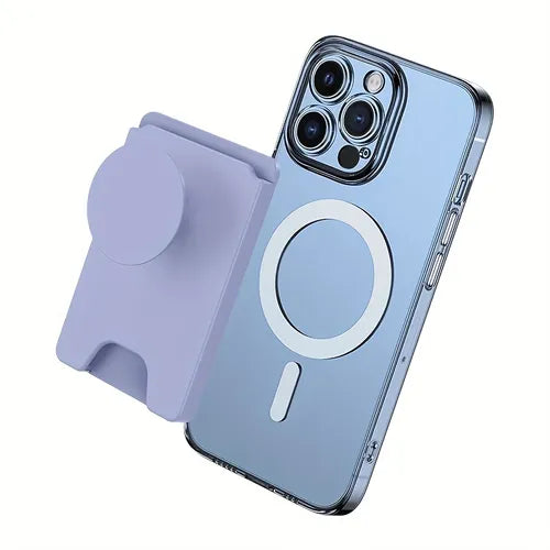 حامل محفظة مغناطيسي للهاتف، حامل بطاقات مغناطيسي لهاتف IPhone 14 13 12 Pro Max Plus مشبك محفظة على الكم الخلفي للهاتف المحمول حامل شفط مغناطيسي
