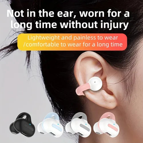 AWEI Wireless Earphones Earclip Earphones Sports, Running, Esports, Games, Music Earphones, No Ear Air Conduction Earphones Suitable For Driving, Business Meetings, High Quality Earphones, Extra Long Standby