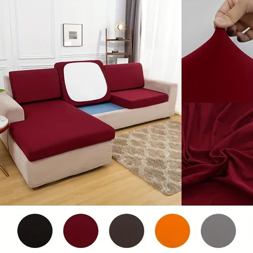 1pc Couch Cushion Cover, Stretch Sofa Seat Slipcover Removable Seat Cushion Cover Scratch Resistant Sofa Cushion Cover For Living Room Cushion Couch