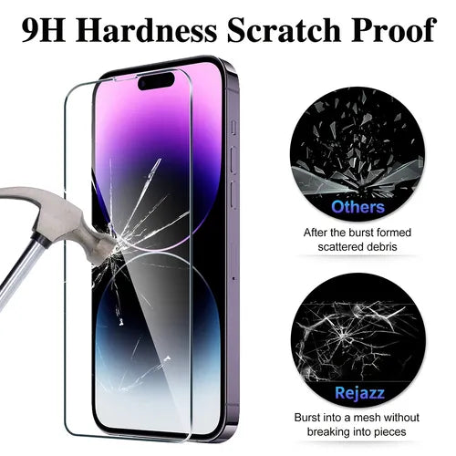 3pcs Tempered Protective Film For IPhone 6 7 8 SE X XS XR XS MAX 11 12 13 14 MINI PRO MAX