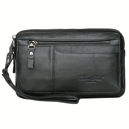 Business Genuine Leather Men's Clutch Casual Key Bag