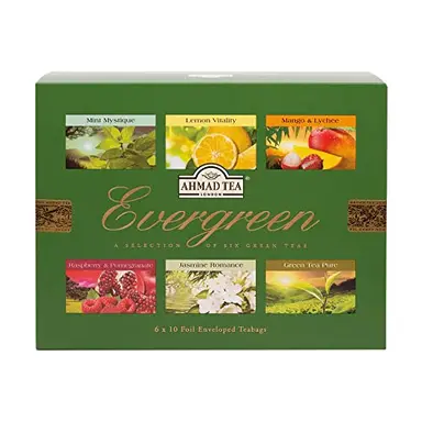 Ahmad Tea Evergreen  Selection of Six Black Teas 120grams