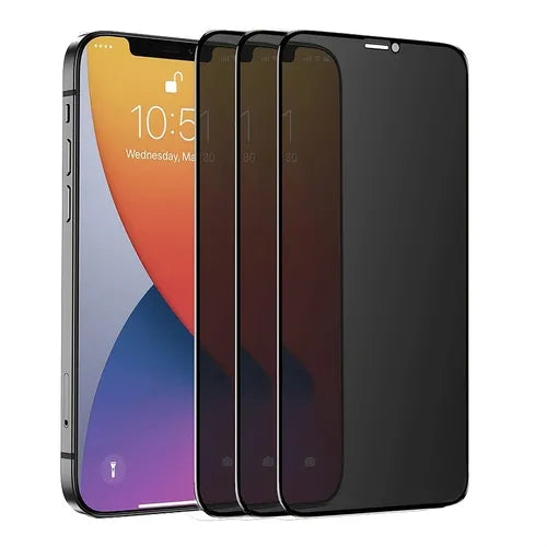 3Pcs Privacy Screen Protectors For IPhone 13 12 11 Pro XS Max 12Mini XR SE2020, Anti-spy Tempered Glass