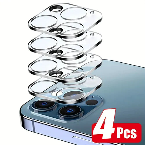 4Pcs Full Cover Tempered Glass Protective Glass Camera Protector Lens Films IPhone 14 13 12 11 Plus Pro Max Mini