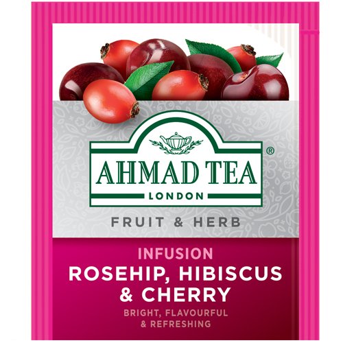 Ahmad Herbal Tea. Rosehip, Hibiscus and cherry 20 teabags