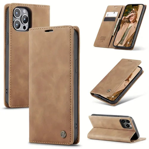 Phone Case Leather Cover Flip For Apple