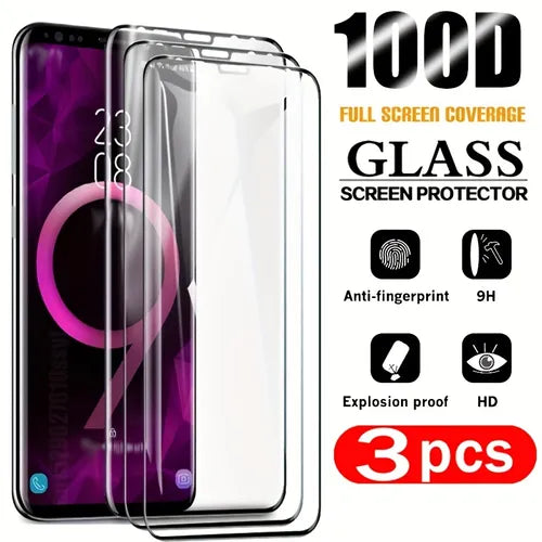 3PCS For Samsung S23 Ultra/S23+/S22/S22+/S21/S21+/S20/S20+/S10E/S10+/S10 5G Protective Film Glass Smartphone Tempered Glass 9H Phone Screen Protector