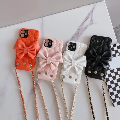 Suitable For Apple IPhone12 Phone Case  Slant Cross Bag Fashion Women