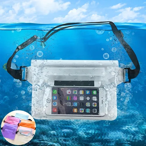 3-layer Waterproof Sealed Drifting Diving Swimming Waterproof Waist Bag Mobile Phone Waterproof Bag