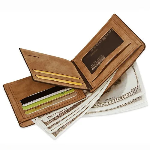 Thin Cross Section Soft Leather Wallet,3 Colors Available