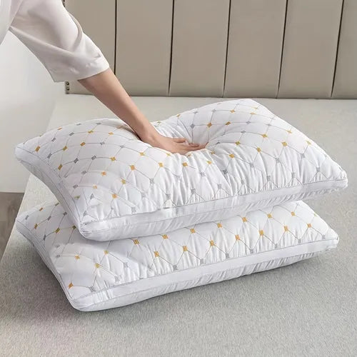 1pc Pillow High Rebound Three-dimensional Protective Neck Pillow, Bed Pillow For Bedroom Hotel Guest Room