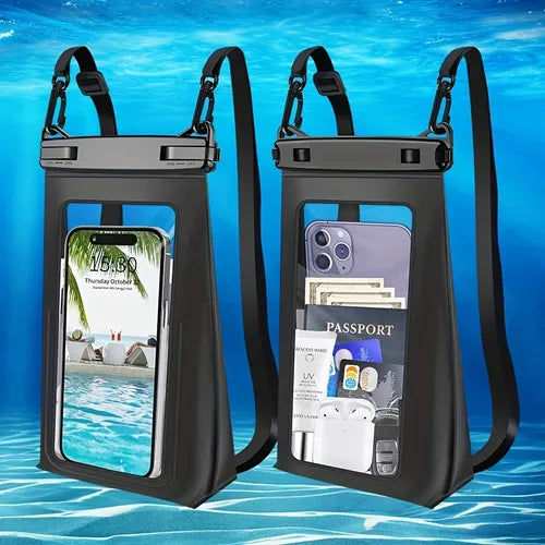 HAISSKY Upgrade Transparent Waterproof Phone Bag Universal Seal Swimming Surfing Boating Storage Pouch With Adjustable Lanyar Dry Bags